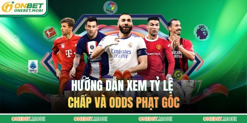 Hướng dẫn xem tỷ lệ chấp và odds phạt góc