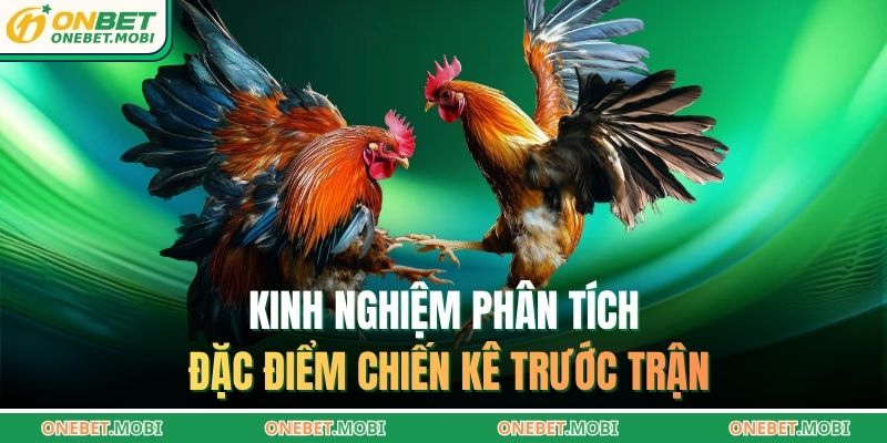 Kinh nghiệm phân tích đặc điểm chiến kê trước trận